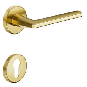 Ручка з накладкою на циліндр DND by Martinelli LUCE P матове золото (Італія)