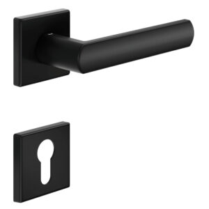 Дверна ручка з накладкою під циліндр DND by Martinelli LUCE 02 чорний (Італія)