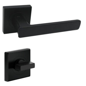 Дверна ручка DND by Martinelli FOLD 02 55 мм з фіксатором WC (RDN24/55+A) чорний (Італія)