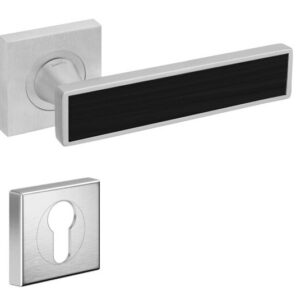 Ручка з накладкою на циліндр DND by Martinelli SocHIC L 02 55 мм мат. хром/чорний декор (Італія)