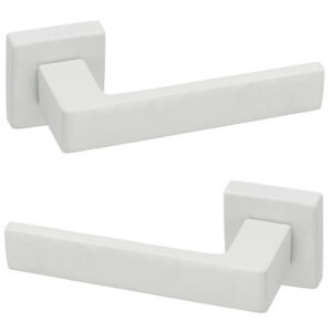 Ручка на квадратній розетці Sicma Shelby матовий білий (Італія)