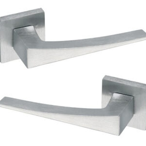 Ручка на квадратній розетці Sicma H5 хром матовий (Італія)