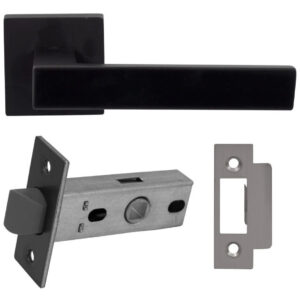 Комплект Comit Quattro (ручка + засувка) блістер, чорний (54)