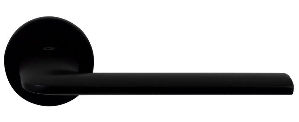 Ручка на двері Comit Lucy R (роз 6 мм) квадрат 170 мм, чорний матовий (Китай)