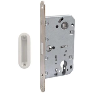 Замок магнітний Comit 81701 85 мм нікель + відповідна планка (Китай)