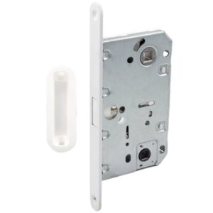 Міжкімнатний магнітний замок Comit 81698 96 мм білий + відповідна планка (54)