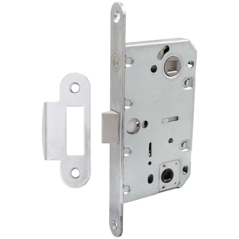 Замок врізний Comit 81688 96 мм хром + відповідна планка (54)