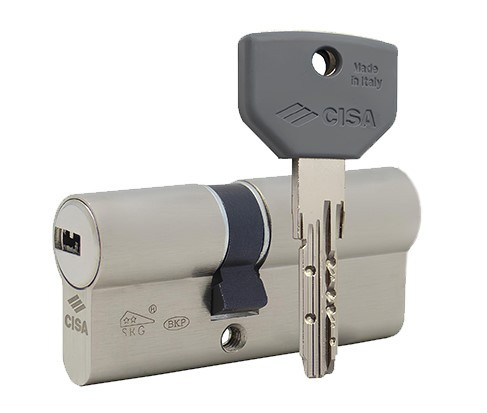 Циліндр CISA ASIX P8 ключ/ключ нікель матовий (Італія)