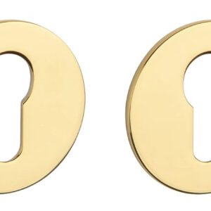 Накладка на циліндр Sterk R PZ ultra slim 3 мм полірована латунь PVD (Польща)