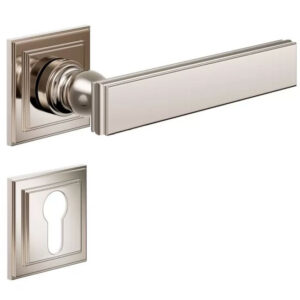 Дверна ручка з накладкою на циліндр DND by Martinelli LUCREZIA 02 PVD нікель (Італія)