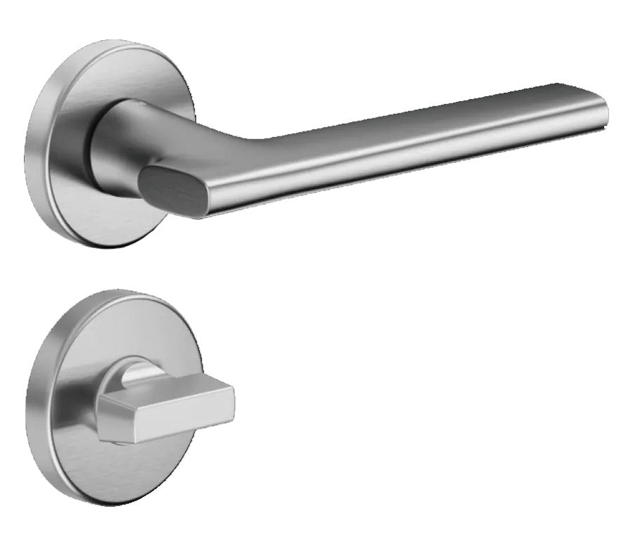 Дверна ручка з WC-фіксатором DND by Martinelli SAN матовий хром (Італія)