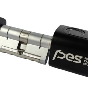PES Cylinder 2 циліндр зі сканером відбитків пальця чорний 100 мм 50/50
