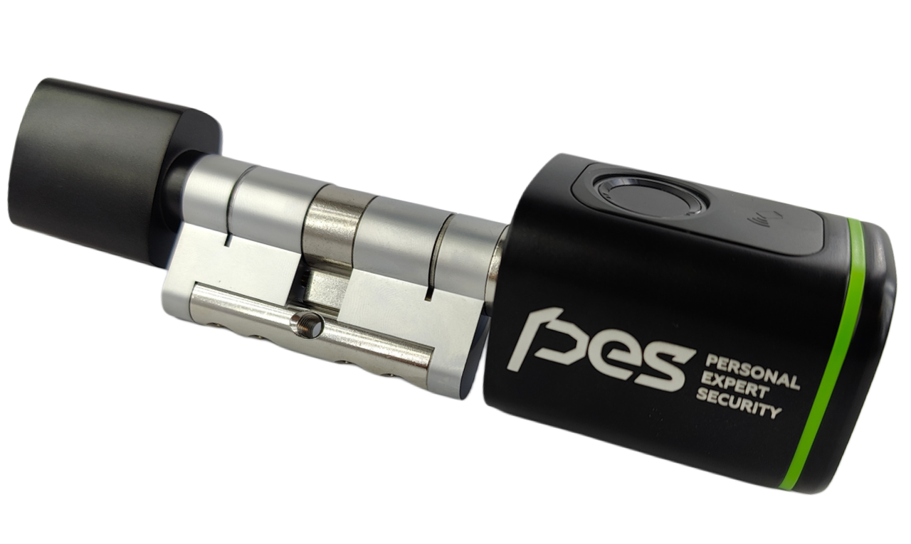 PES Cylinder 2 циліндр зі сканером відбитків пальця чорний 100 мм 50/50