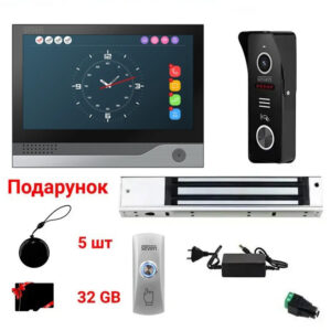 Комплект контролю доступу з магнітним замком 280 кг і Wi-Fi домофоном 7" SEVEN KD-7839 (Україна)