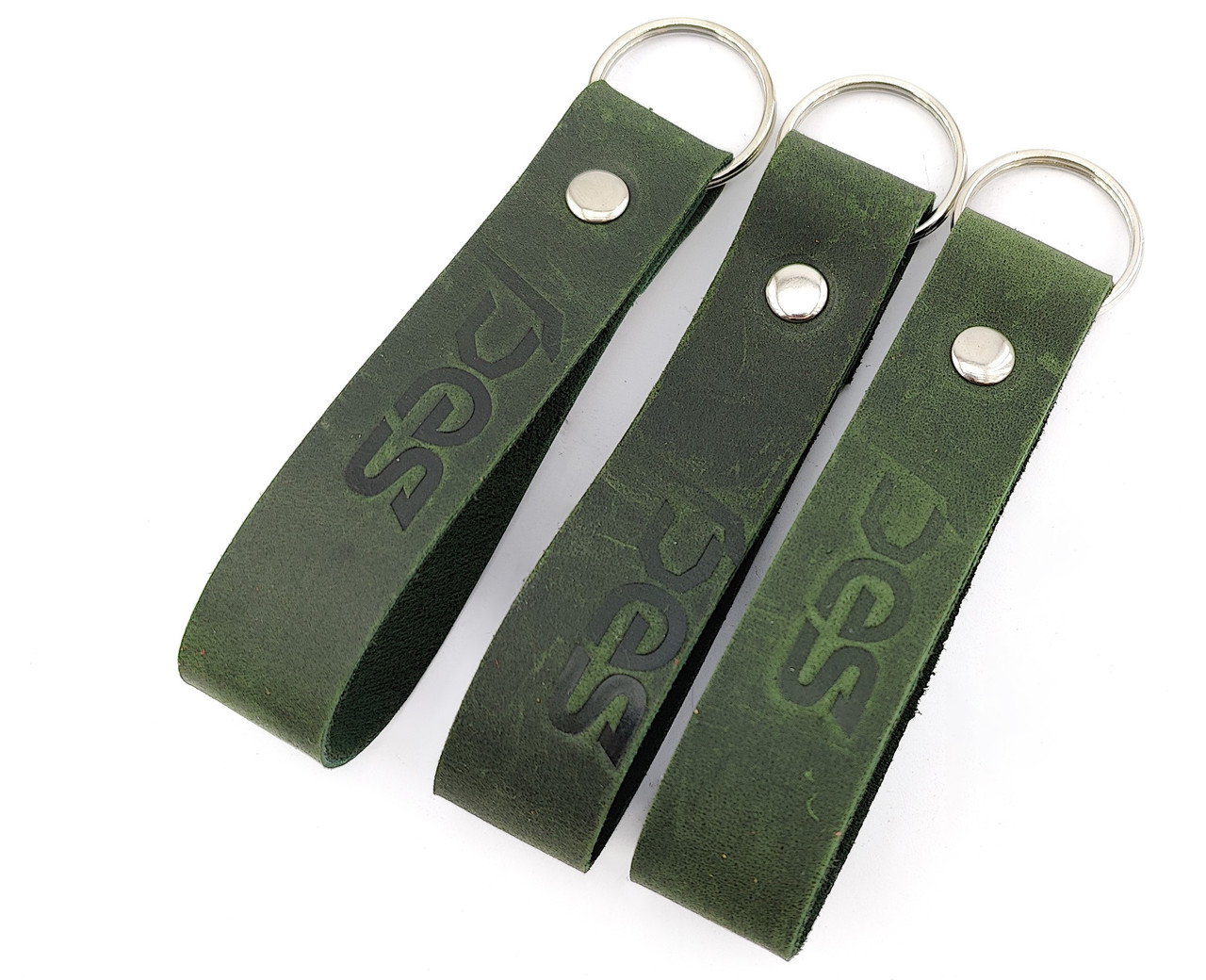 Брелок PES шкіряний для ключів з тисненням Хакі