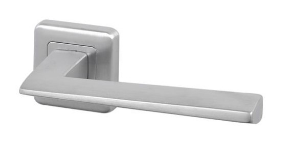 Дверна ручка з накладками на циліндр MARIANI ILLUSION хром матовий (Італія)