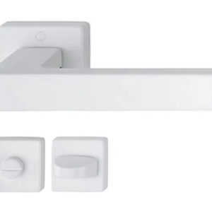 Ручки для дверей Hoppe AUSTIN + WC з покриттям під білий матовий (Німеччина)