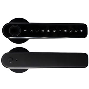 PES Hand розумний біометричний замок для дверей з кнопкою чорний