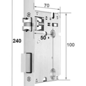 Корпус замка без циліндра PES 14550 50х240