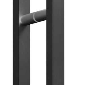 Ручки скоби на двері SteelTek G106 25х25х1,5 мм чорний (Україна) 1800 мм