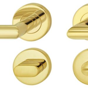 Комплект ручок для дверей Hoppe LDH 2171 з фіксатором WC латунь (Німеччина)