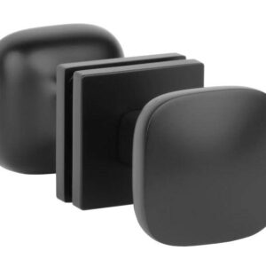 Фіксована двостороння ручка кноб Aprile AS Querca Q 7S чорний матовий (Польща)