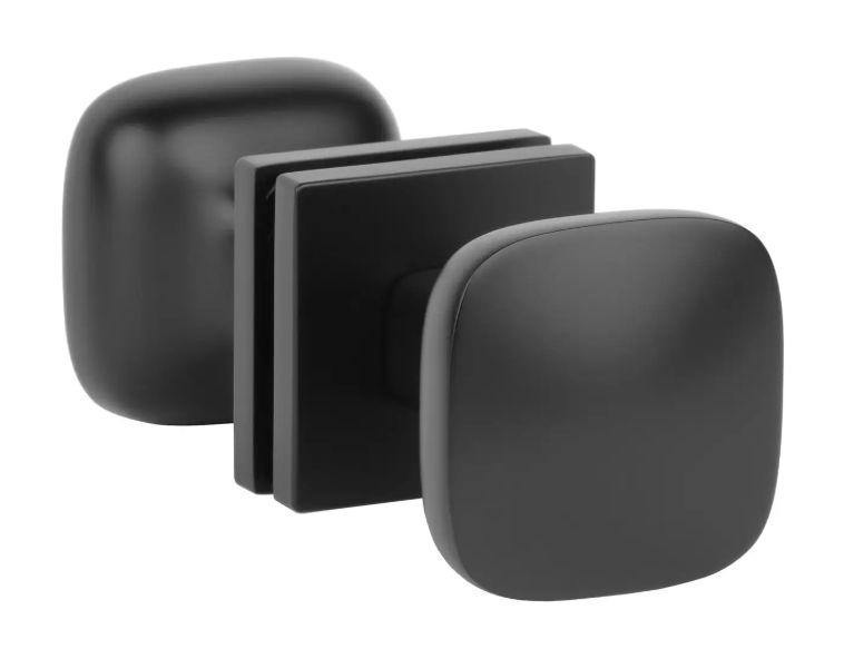 Фіксована двостороння ручка кноб Aprile AS Querca Q 7S чорний матовий (Польща)