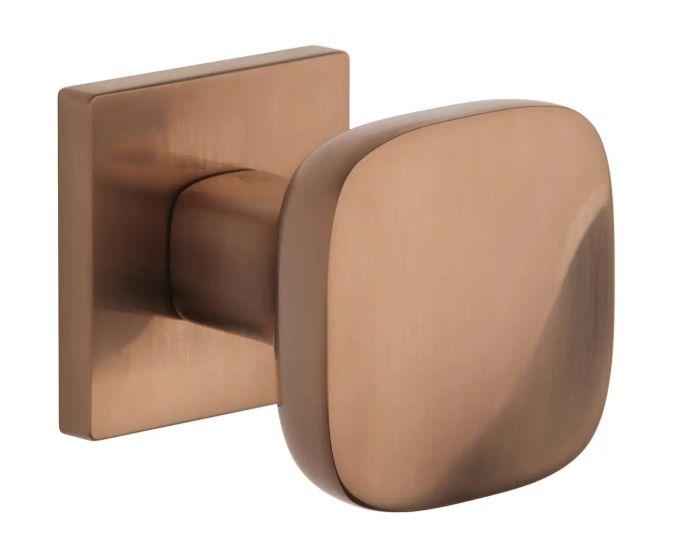 Фіксована ручка кноб для дверей Aprile AS Querca Q 7S матова мідь (Польща)