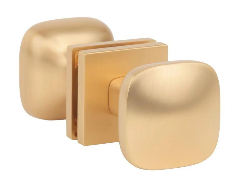 Фіксована двостороння ручка кноб Aprile AS Querca Q 7S латунь матова (Польща)