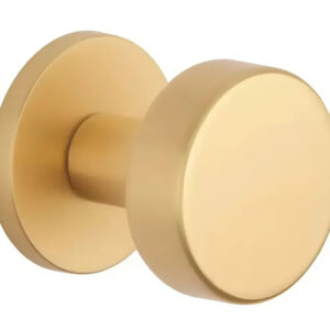 Дверна ручка кноб, нефіксована Aprile Ruta R 7S AT матова латунь (Польща)