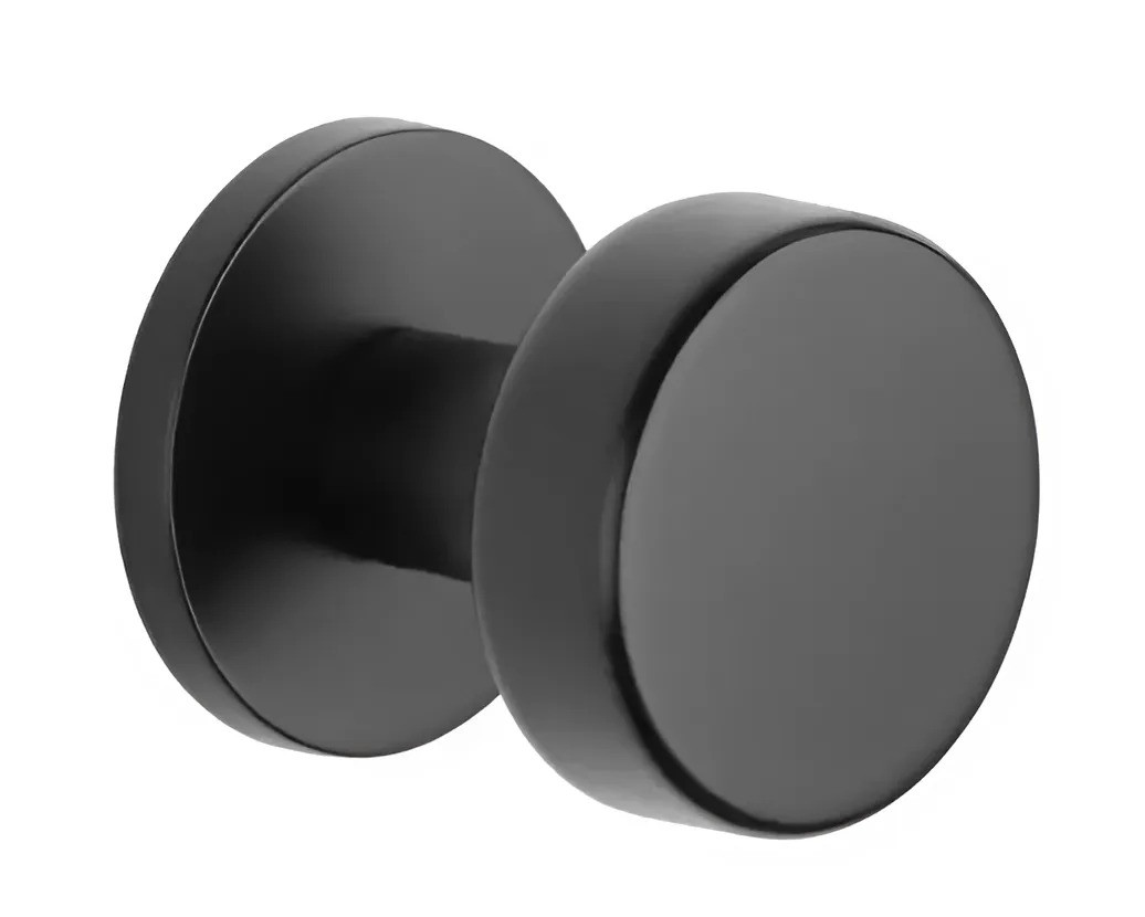 Фіксована ручка кноб для дверей Aprile Ruta R 7S AT чорний (Польща)