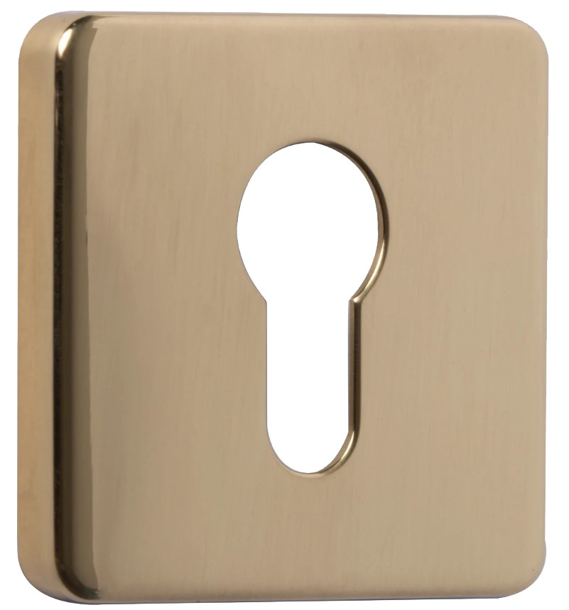 Накладка на циліндр квадратна Azzi Fausto MY/QSLIM латунь полірована (Італія)