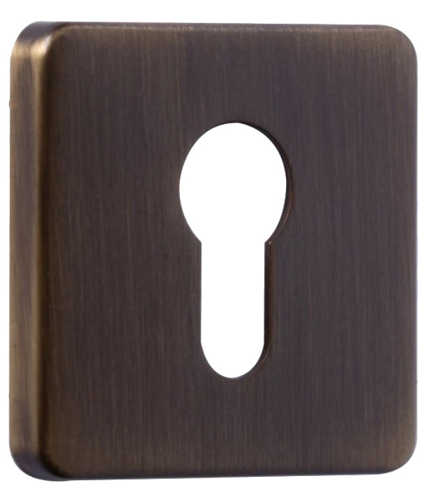 Накладка на циліндр квадратна Azzi Fausto MY/QSLIM бронзова латунь (Італія)