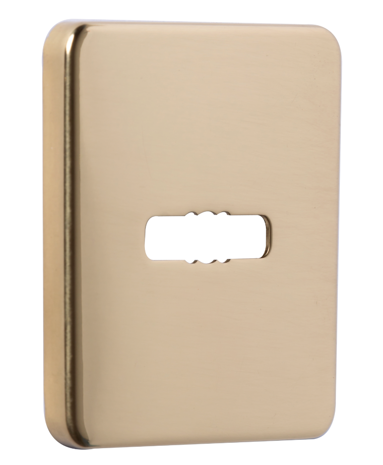 Накладка під сувальдний ключ Azzi Fausto MDM/QSLIM квадратна (Італія) Латунь полірована