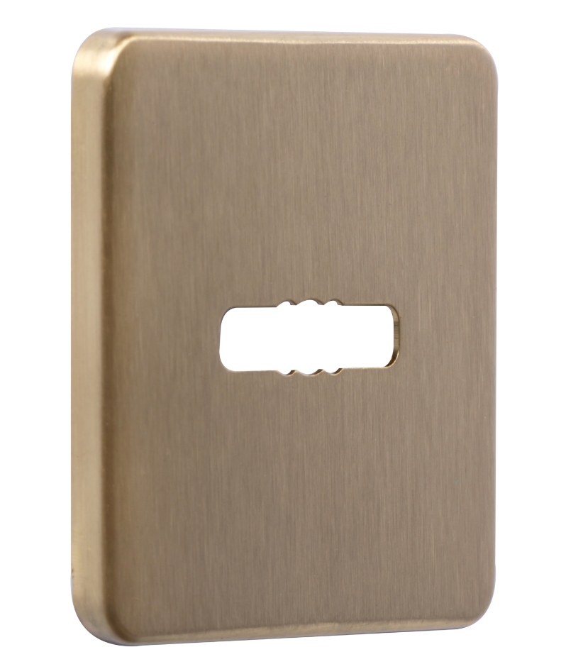 Накладка під сувальдний ключ Azzi Fausto MDM/QSLIM квадратна (Італія) Латунь матова