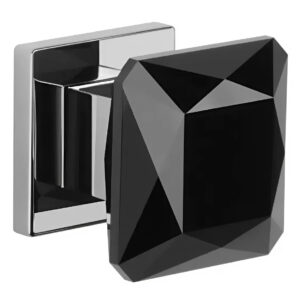 Фіксована чорна дверна ручка-кноб Aprile Quince Q 7S AS (Польща)