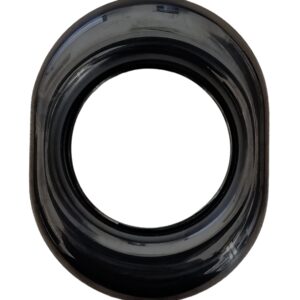 Накладка для протектора Disec A2082 OVAL хром чорний (Італія)