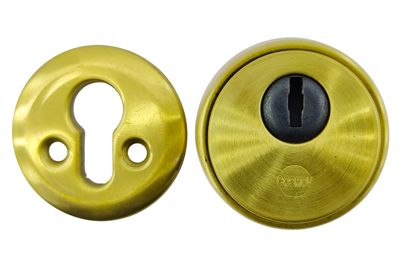 Броненакладка для циліндра Cosmov 62 мм латунь