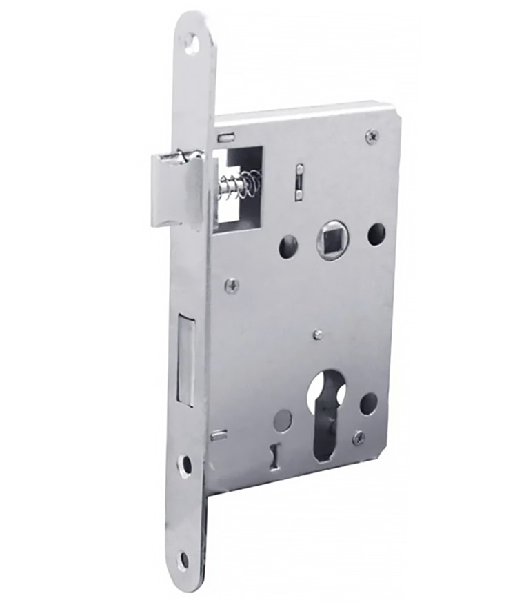 Врізний замок для дверей Bruno 968-55 55 мм хром (Китай)