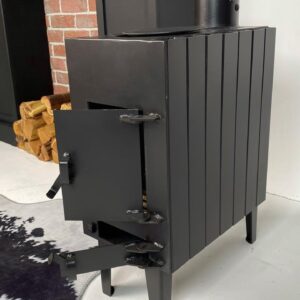 Піч буржуйка BP-100RV 4 мм із радіатором і варильною поверхнею 5 мм