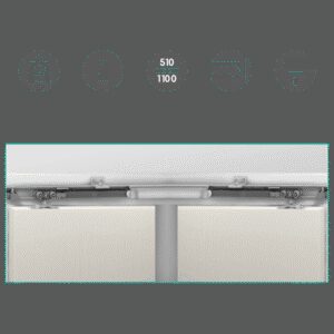 Розсувна система Omge ALUTECH 1399 з 1-м одност. демпфером 510-1100 мм, до 40 кг (Італія)