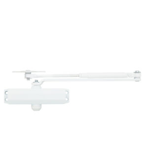 Дотягувач дверей 45-75 кг SEVEN DC-7743HP white (з механізмом фіксації)