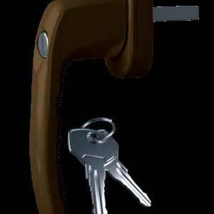 Ручка віконна Astex WH 039 коричневий (РАЛ 8019) (Україна)