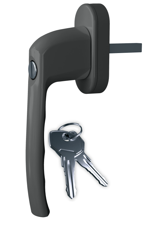 Ручка віконна Astex WH 018 графіт (РАЛ 7024) (Україна)