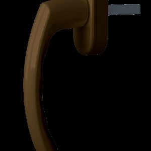 Ручка віконна Astex WH 003 коричневий (РАЛ 8019) (Україна)