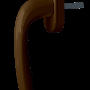 Ручка віконна Astex WH 005 коричневий (РАЛ 8019) (Україна)