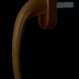 Ручка віконна Astex WH 009 коричневий (РАЛ 8019) (Україна)