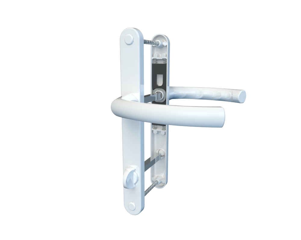 Дверна ручка Astex DHS 90/26/200 ANTEY WC 90 білий (RAL 9016) (Україна)