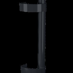 Ручка дверна офісна пряма 0,5 м Astex Р-2 універсальна, антрацит (RАЛ 7016) (Україна)