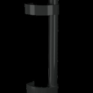 Дверна ручка офісна ручка пряма 0,5 м Astex Р-2 універсальна, чорний (RАЛ 9005) (Україна)